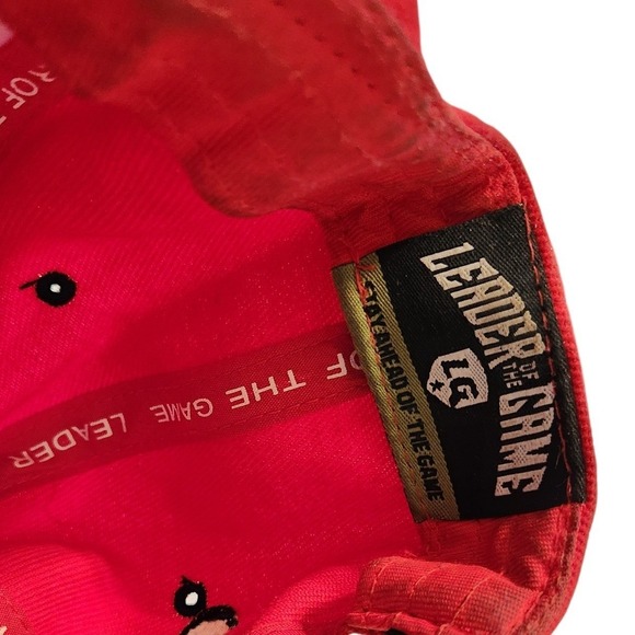 Leader of the Game Chicago Snapback Hat Red Black Skyline Bulls Graphic Cap - Picture 6 of 8